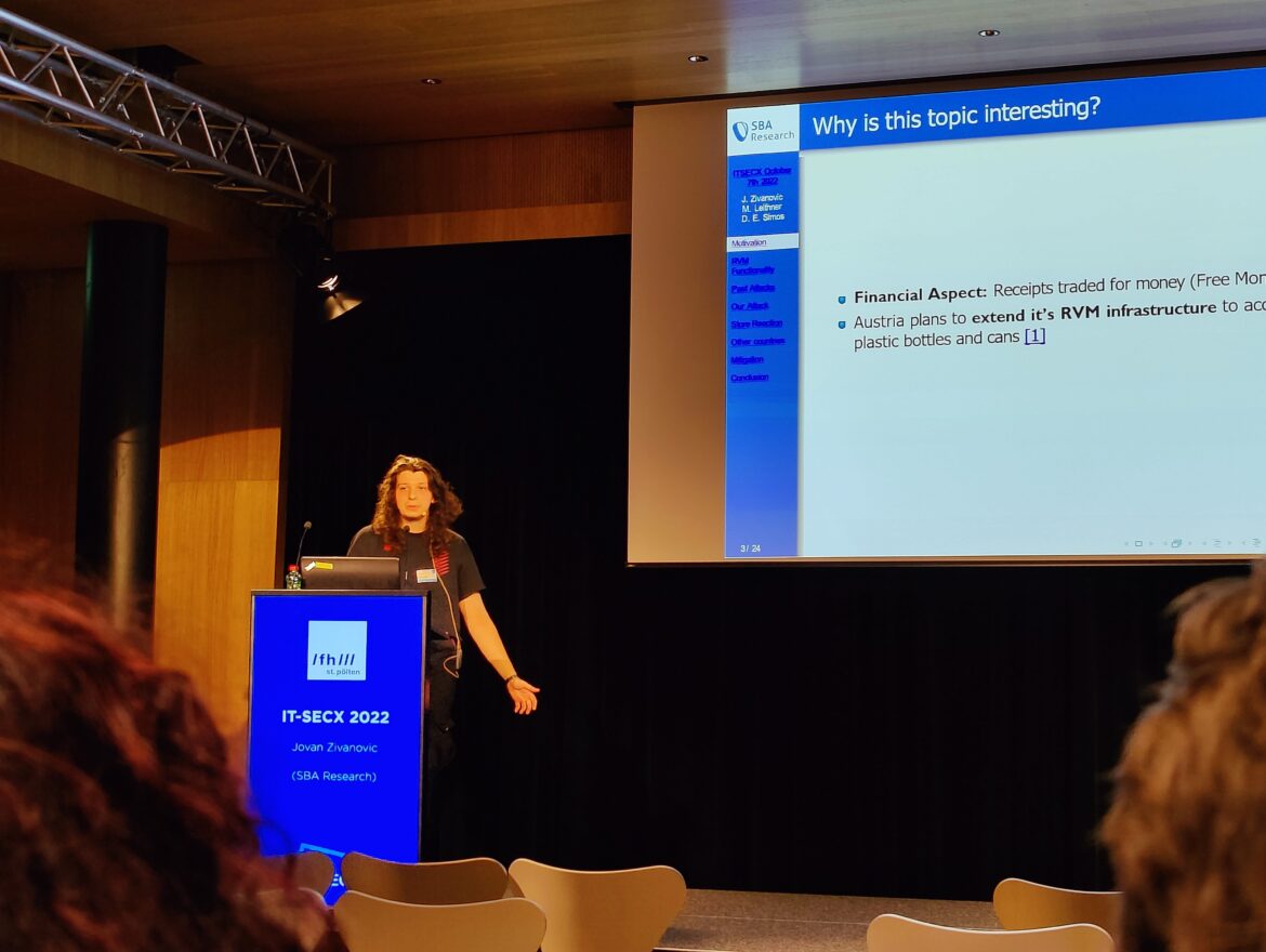 MATRIS of SBA Research talks at ITSecX