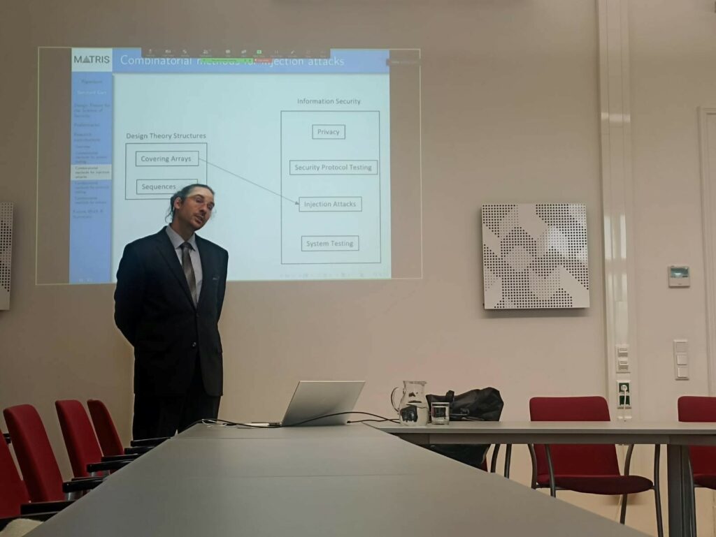 Bernhard Garn presenting his Ph.D Thesis